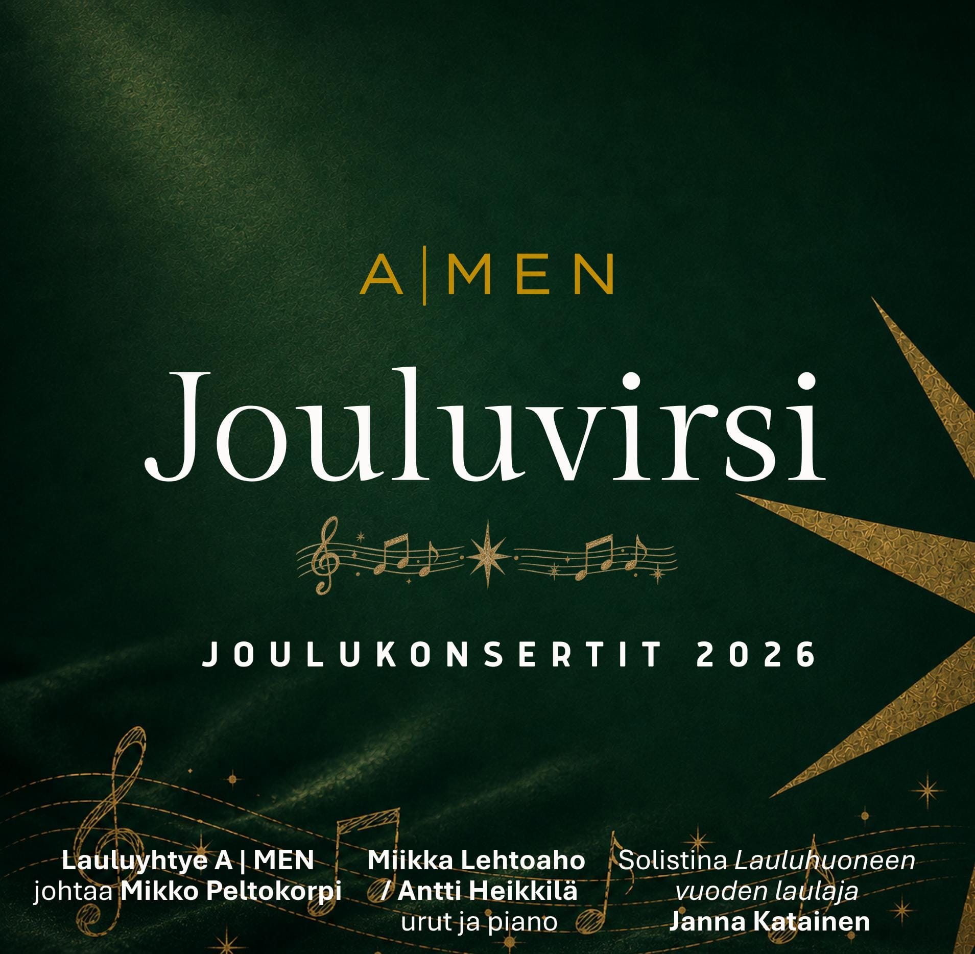 Lauluyhtye A-MEN joulukonsertit Lauluyhtye A-MEN joulukonsertit